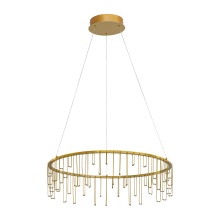 Golden Canada 5461-26 SSG - Golden Lighting Lucerna Integrated LED 26in Chandelier in Stainless Steel Gold